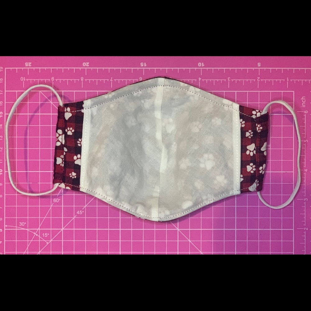 Triple layer face mask. Nose wire. Pocket filter - Picture 2 of 6